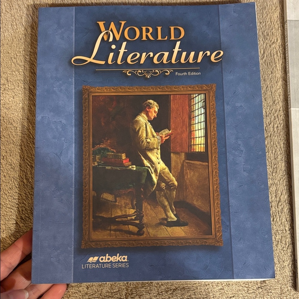 Abeka World Literature Fourth Edition Book and Quizzes/Tests booklet